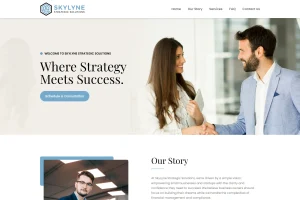 Skylyne Strategic Solutions landing page - Elite IT Solutions