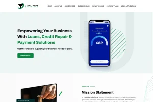 Toptier Solutions NYC financial services WordPress example