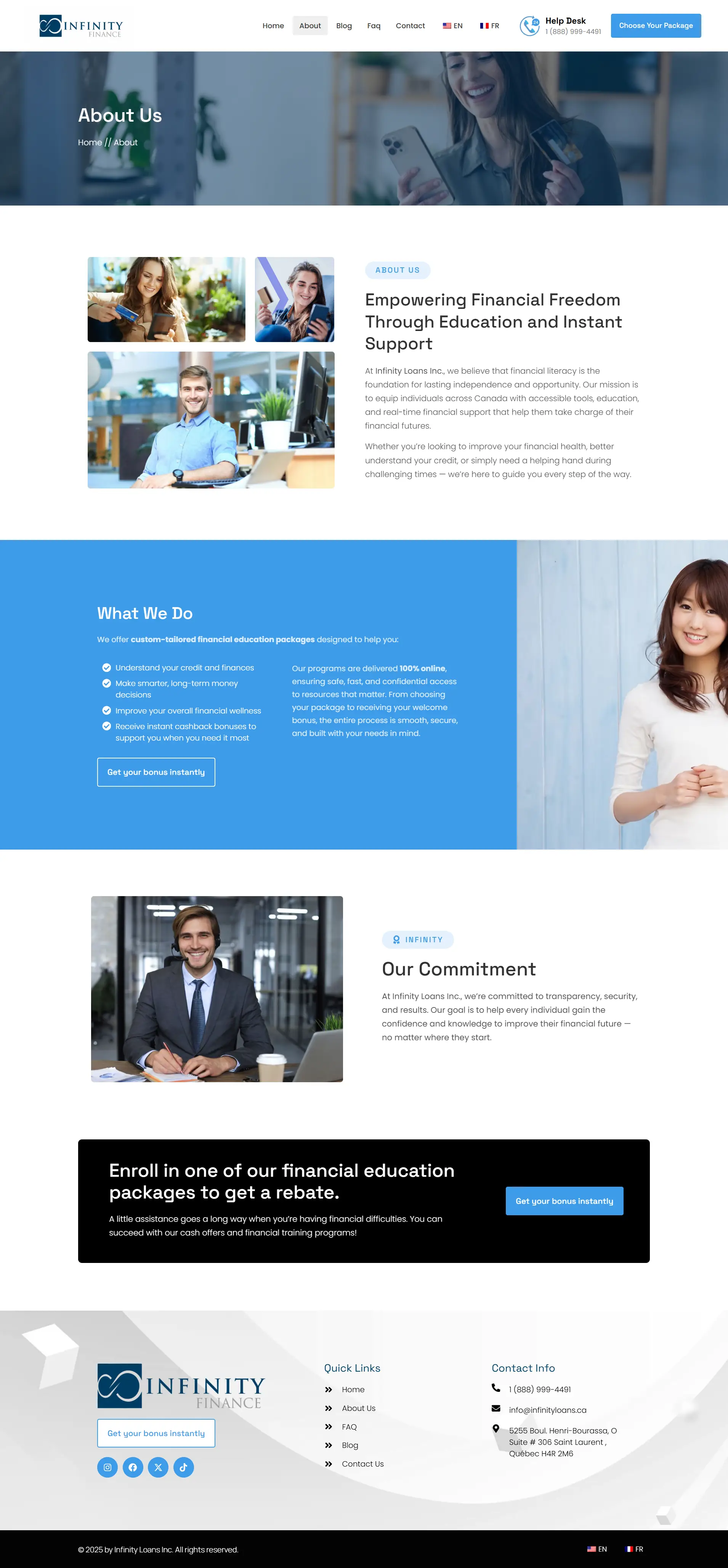 How the cashback programme works on Infinity Finance case study design