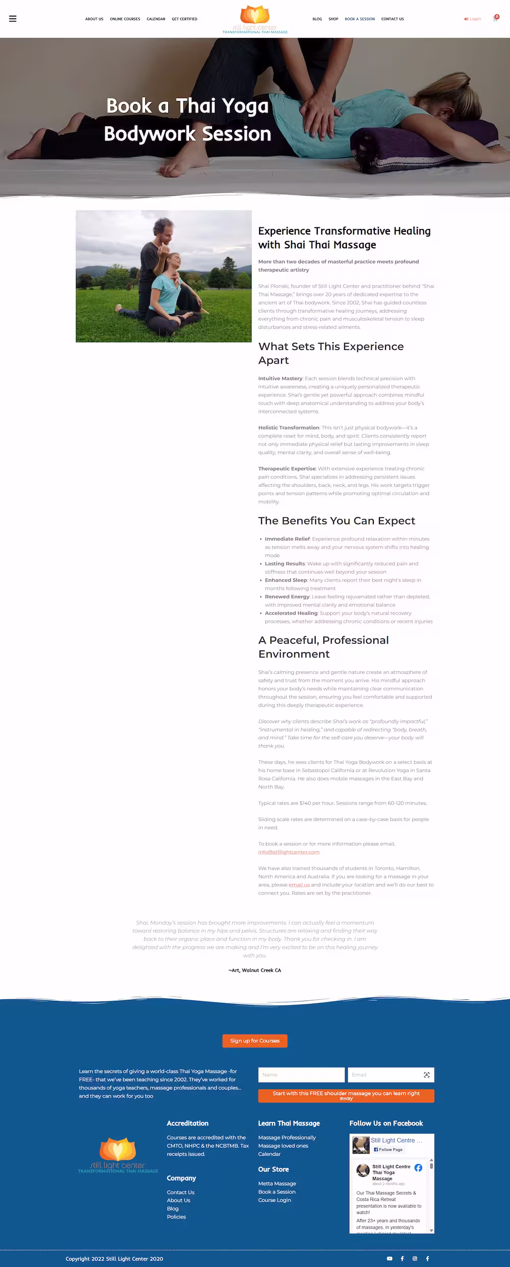 Professional certification pathway on Still Light Center case study page