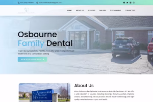 Dr Brian Osbourne and team at Bardstown dental clinic portfolio page design
