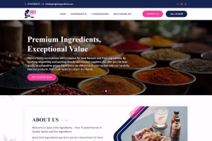 About Us section with mother-daughter founding story and global flavour passion — Spice Girls Ingredients UK