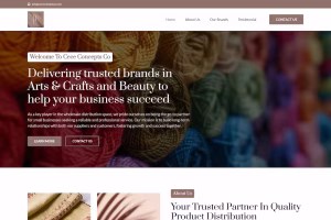 Cece Concepts Co landing page - Elite IT Solutions