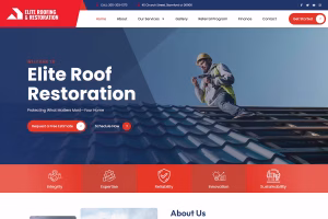 Elite Roofing Stamford Connecticut contact page with free estimate request form