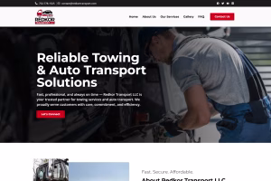 Redkor Transport landing page - Elite IT Solutions