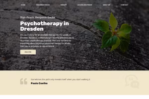 Dipl-Psych Benjamin Gaube Dresden psychotherapy practice WordPress showcase