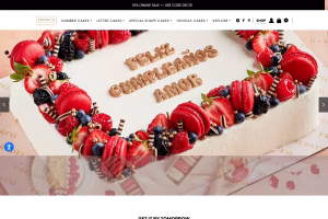 Individual number cake product page with serving size, dimensions, and add to cart — Frudeco WooCommerce Miami