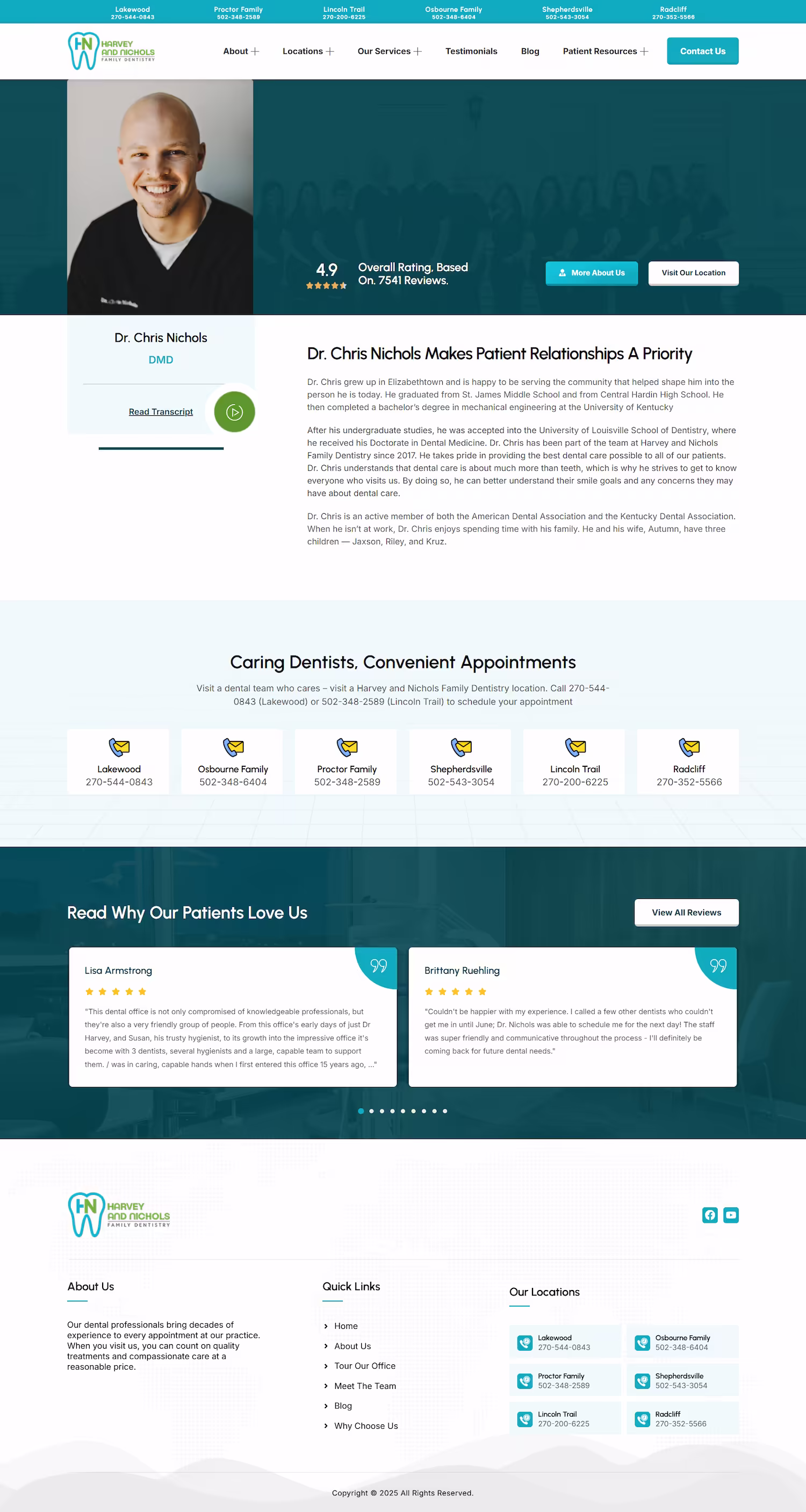 In-house dental membership plan section on eTown Dentist case study page