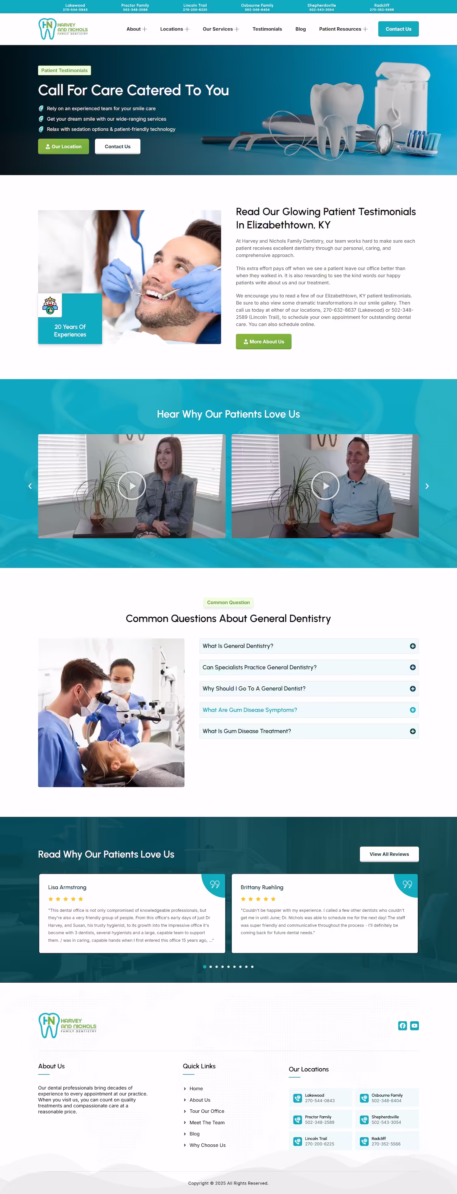 Cosmetic and restorative services on Harvey Nichols Family Dentistry case study