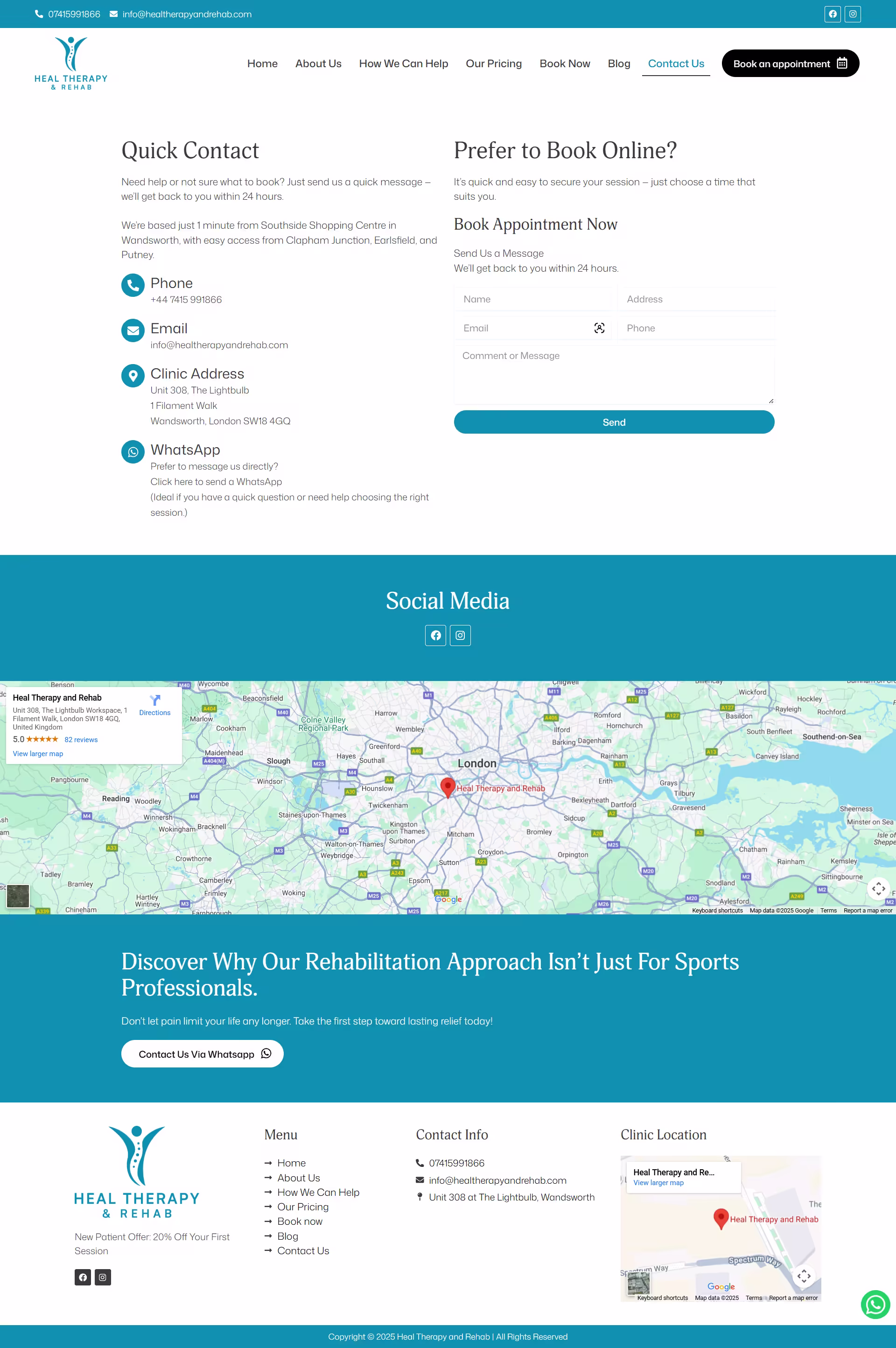 Technology-assisted movement screening on Heal Therapy and Rehab showcase page