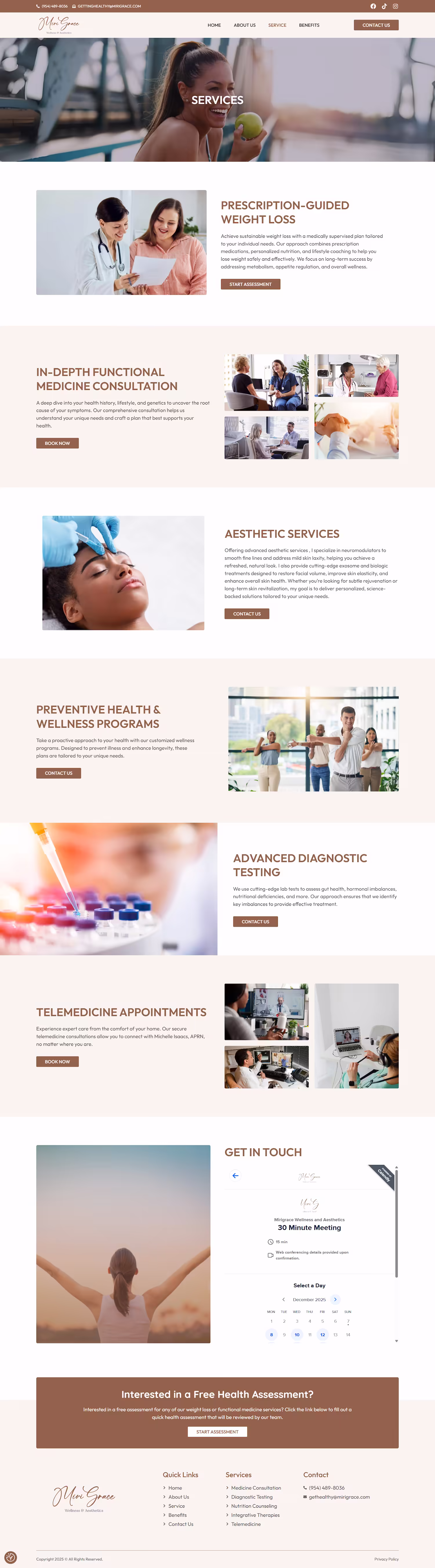 Prescription weight loss and functional medicine services MiriGrace example