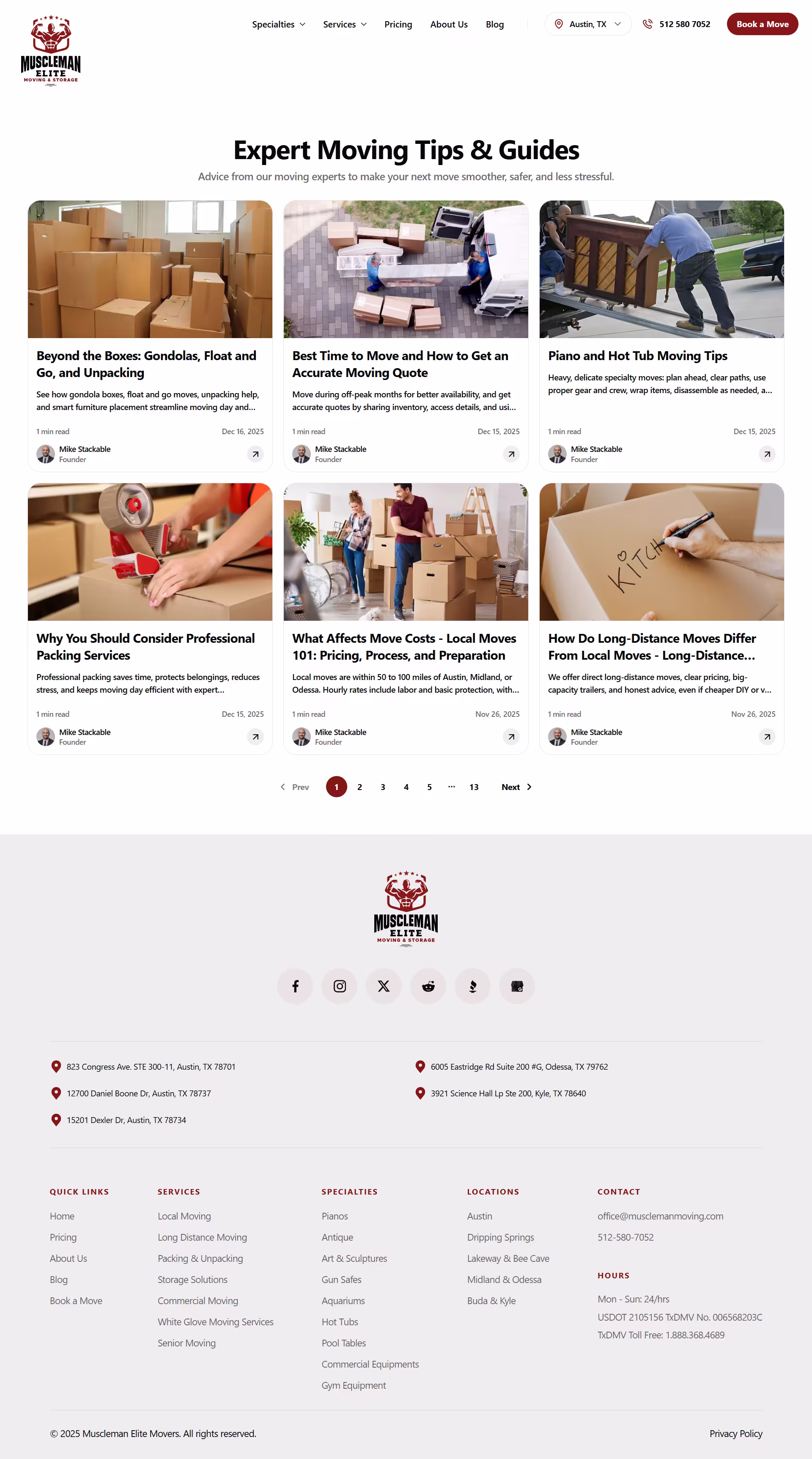 MuscleMan Elite specialty moving page for pianos, antiques, art, and gun safes