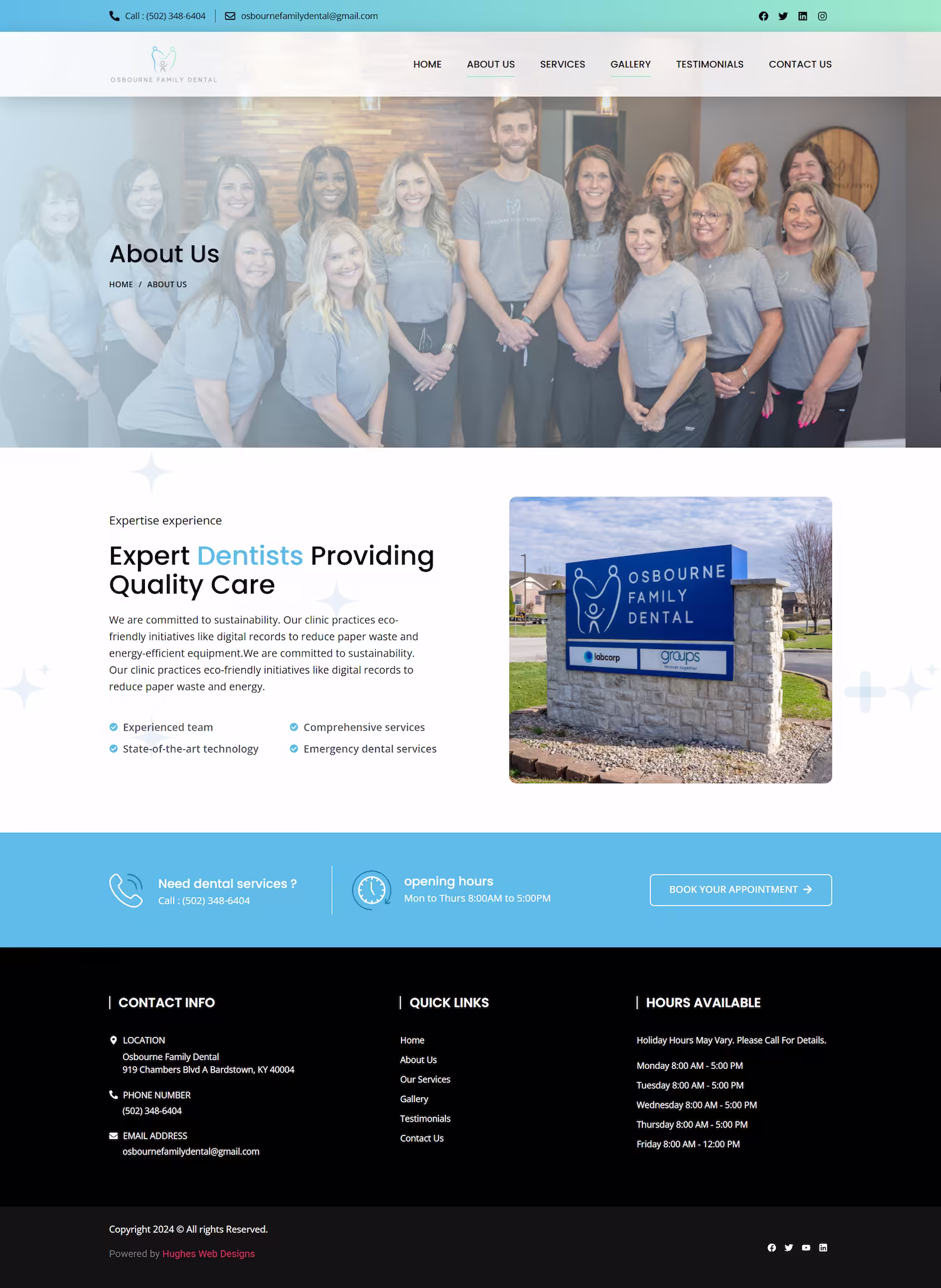 Cosmetic and restorative services on Osbourne Family Dental portfolio page