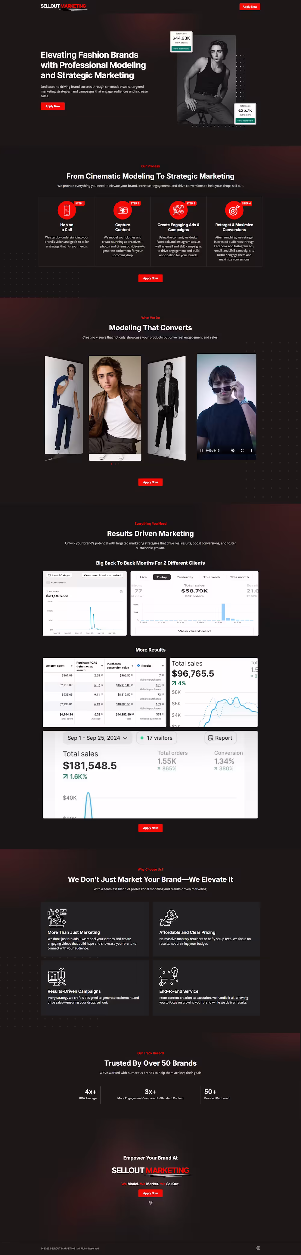 Sellout Marketing landing page - Elite IT Solutions