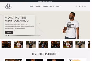 Secure delivery and trust badge section showing US-wide shipping and secure payment — GOAT Talk Tees