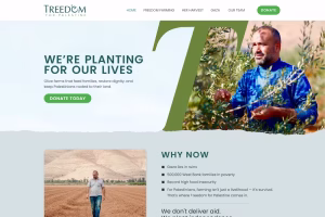 Why Now section listing Gaza crisis, West Bank poverty, and food insecurity context — Treedom for Palestine