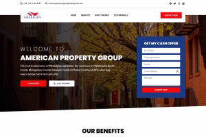 American Property Group hero — Philadelphia cash home buying landing page