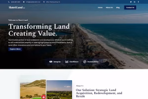 Contact form and CTA — sell or invest, Slate 6 Land LLC website