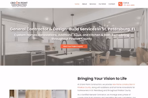 Kitchen remodel project photography — Crown Point Construction website