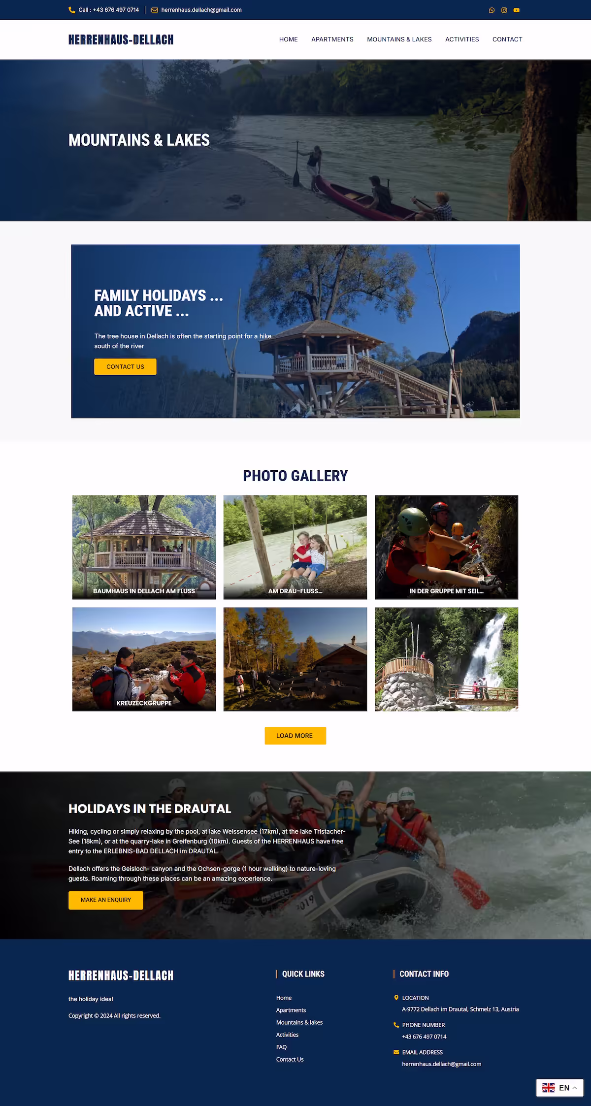 Mountains and lakes section — Drau Valley activities, Carinthia Austria