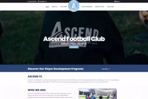 Ascend FC hero image with Dream Play Ascend brand line