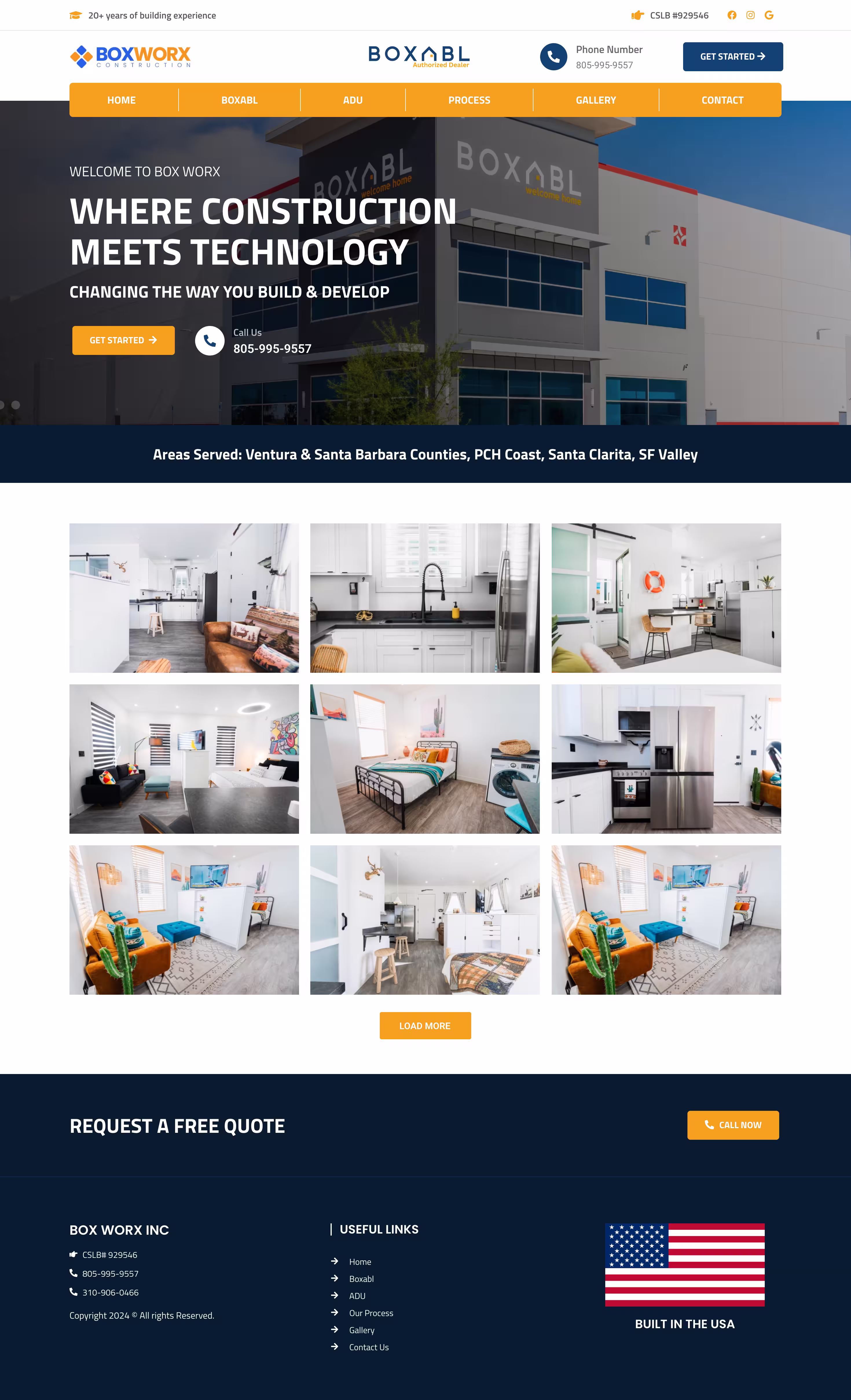 Box Worx finance partners section featuring Slice FNBO HFS and RenoFi