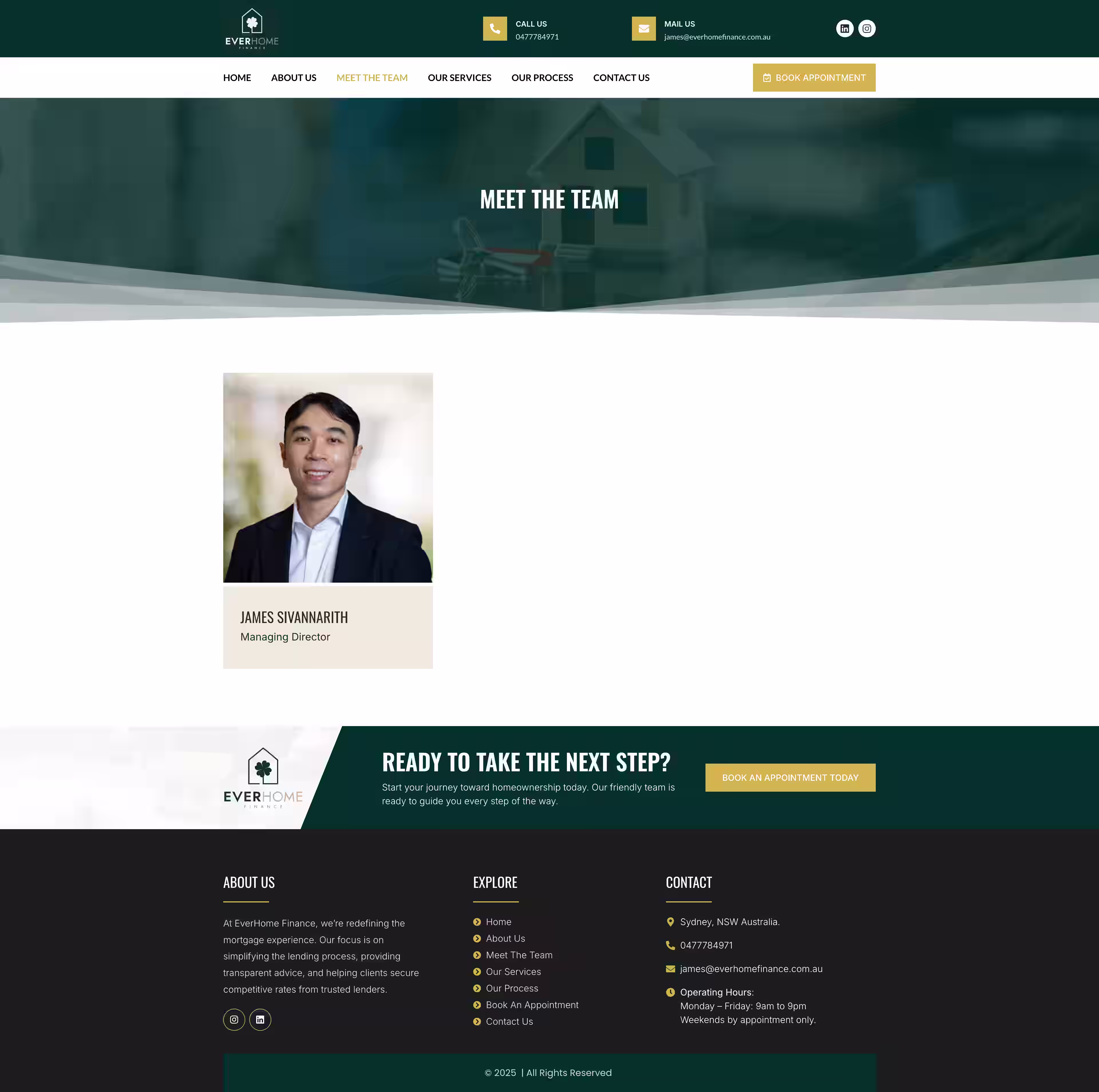 Refinancing service page on EverHome Finance Australian mortgage broker site
