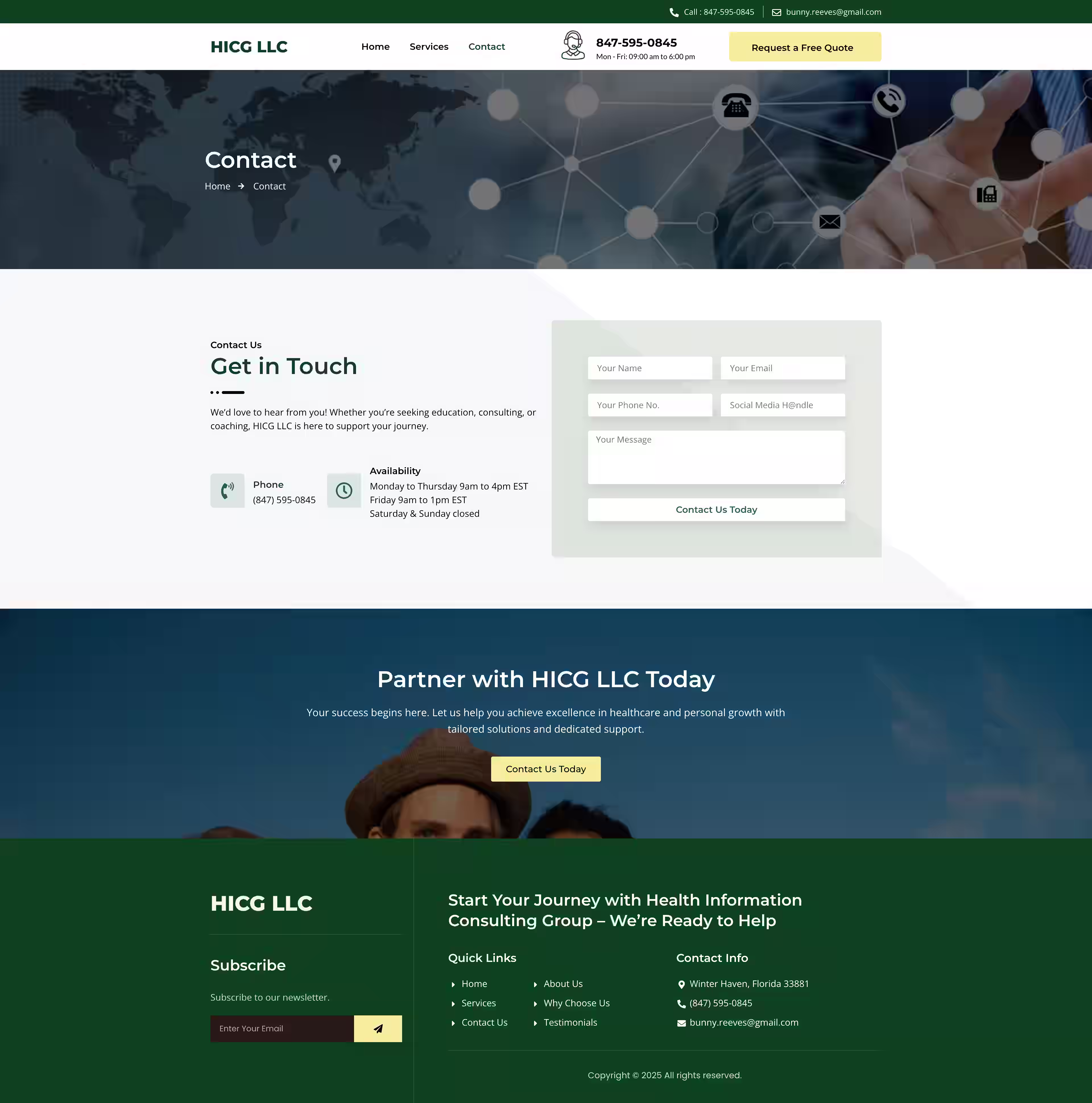 HICG LLC medical billing and coding consulting lane for practices