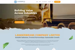Landerbrass African diversified business landing page - Elite IT Solutions