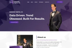 Danahay Digital UK family run social media agency website hero on WordPress