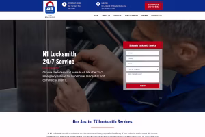 N1 Locksmith landing page - Elite IT Solutions