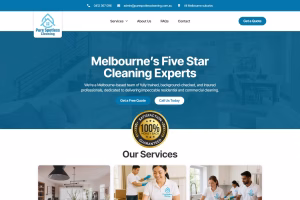Pure Spotless Cleaning Melbourne residential and commercial cleaning website