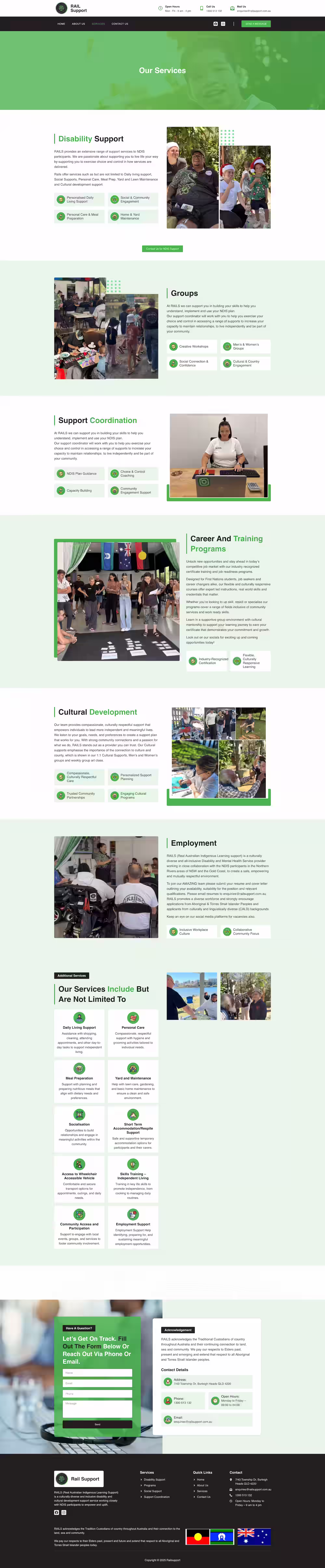 RAILS NDIS service catalogue in plain language for participant choice