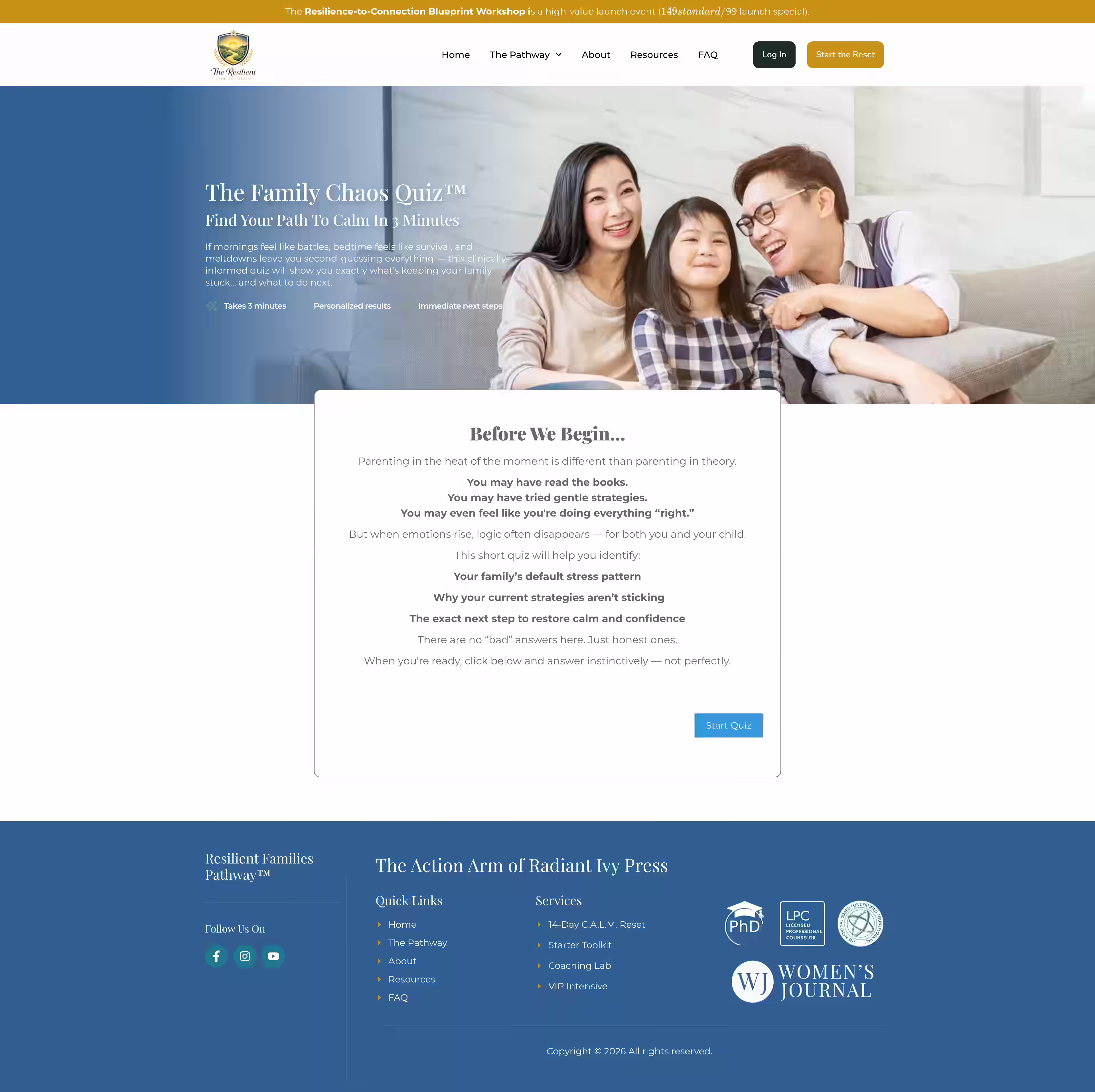 Resilient Path FAQ block pre answering insurance and duration questions
