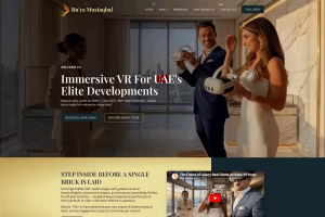 Ru'ya Mustaqbal UAE property VR technology anding page - Elite IT Solutions