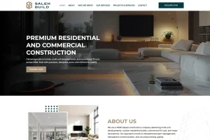 Saleh Build NSW Australia premium construction company hero section view