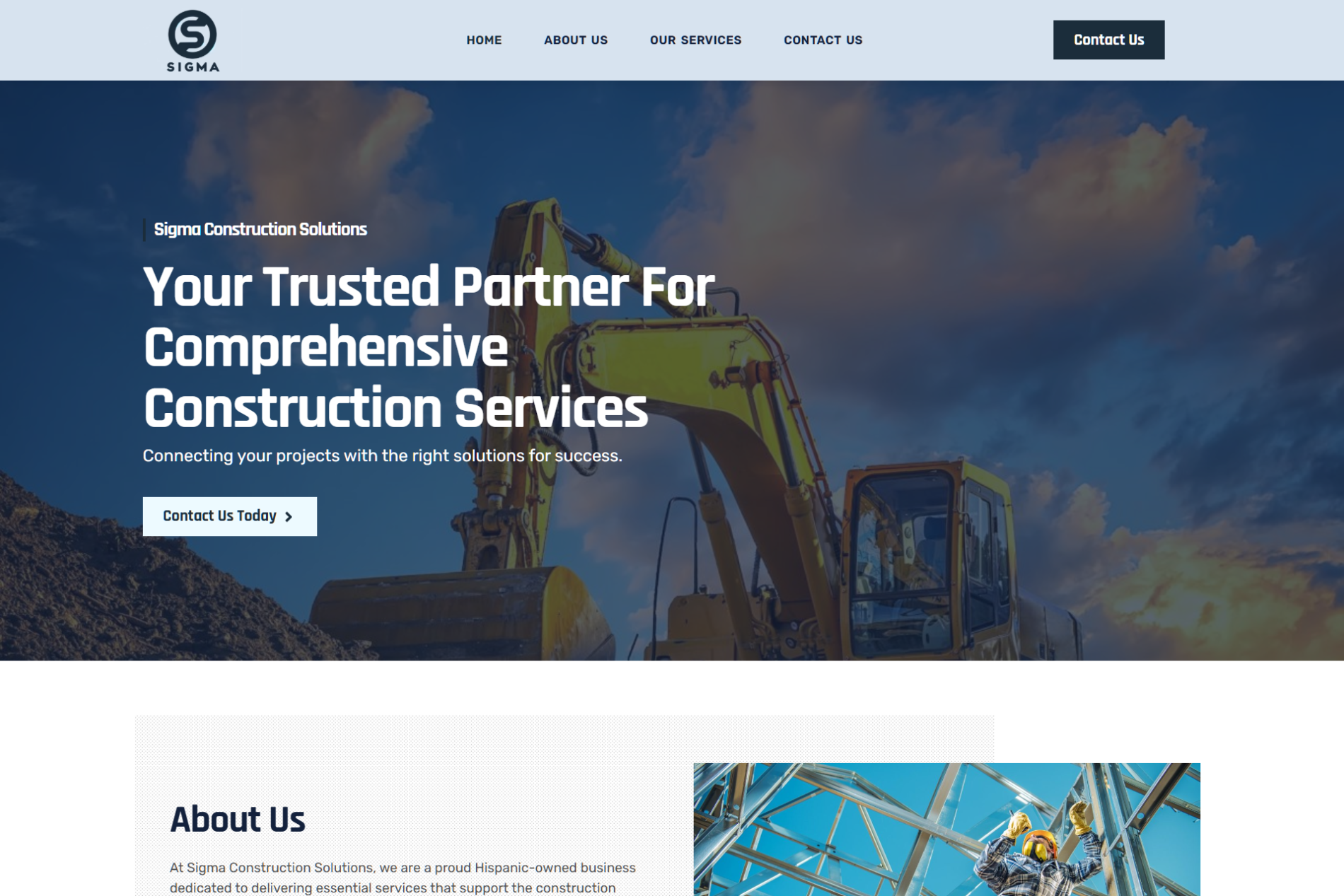 Sigma Construction Solutions US Hispanic owned construction services