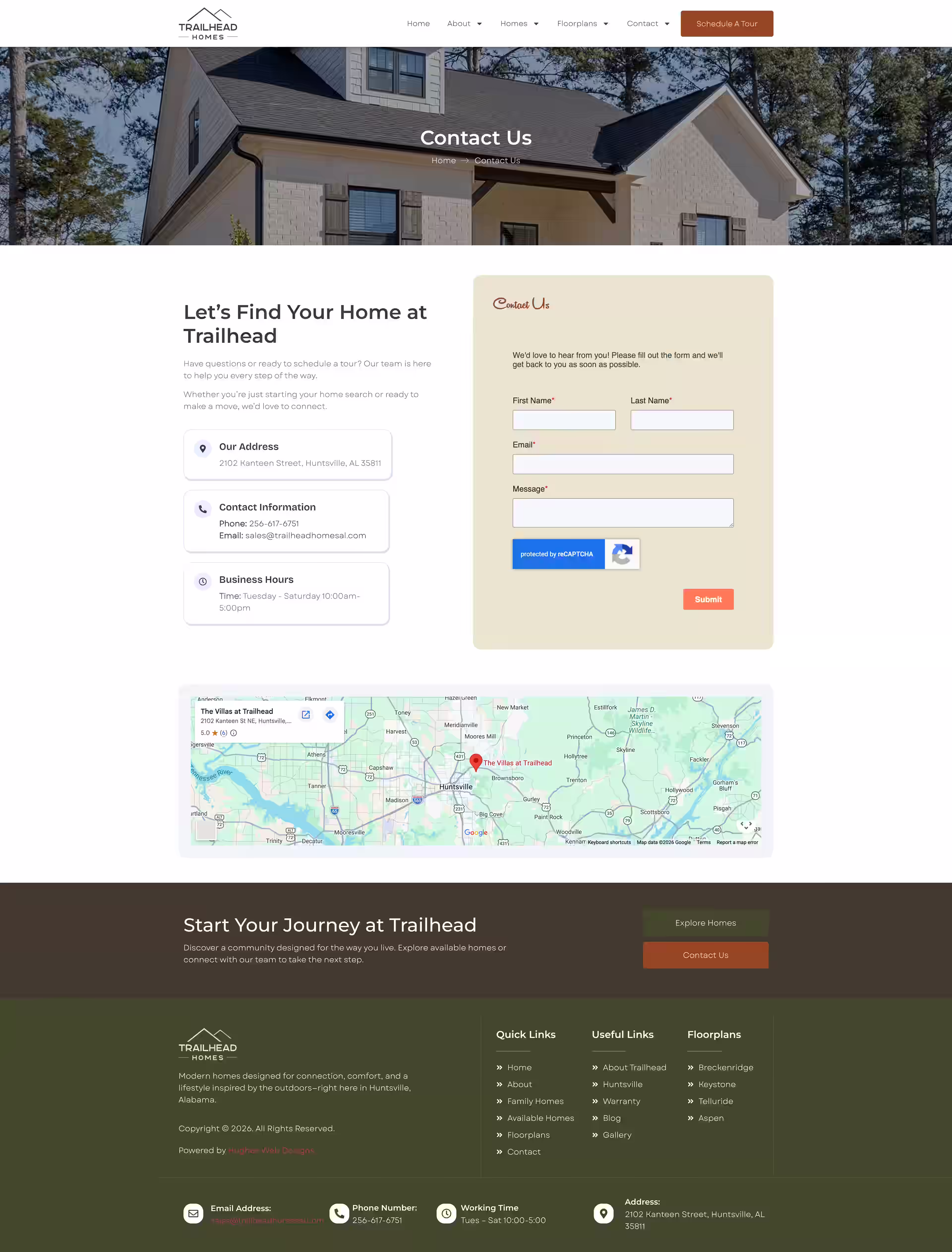 Keystone floor plan detail page on Trailhead Homes Huntsville homebuilder