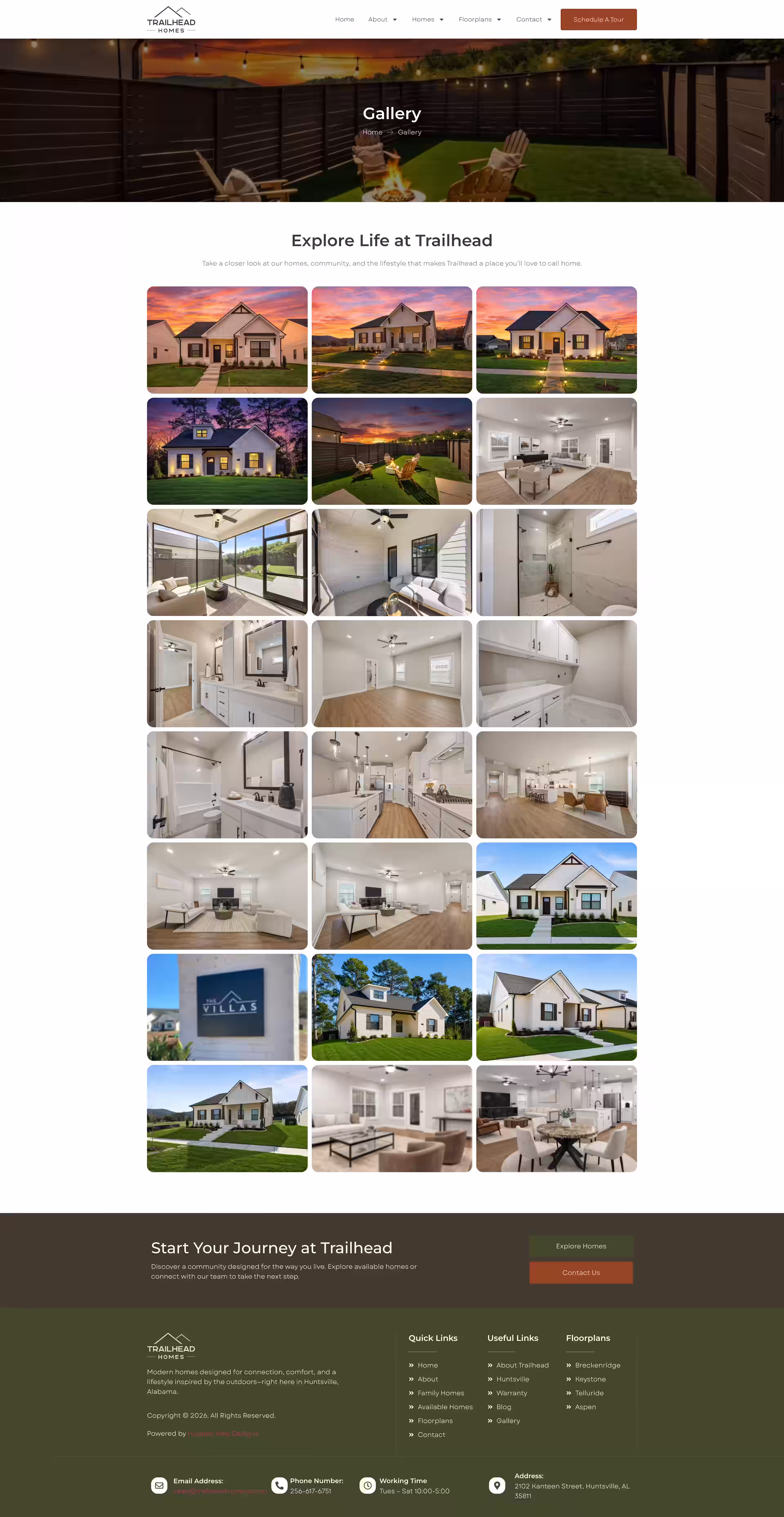 Keystone floor plan detail page on Trailhead Homes Huntsville homebuilder
