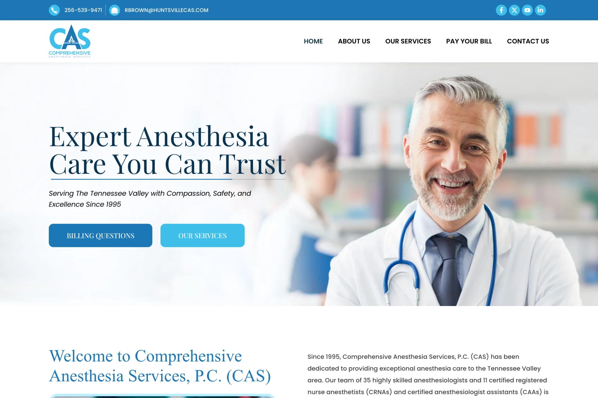 Why choose CAS section with board certified staff credentials