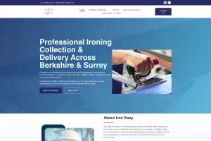 Referral reward program section on Iron Easy website design