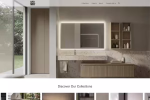 Monna Italian Luxe homepage — luxury Italian interiors WordPress site, Austin TX