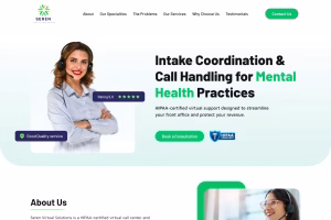 Seren Virtual Solutions landing page - Elite IT Solutions
