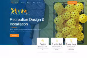 Inmotion recreation website design home-page screenshot