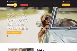 driving instructor website design UK, local service business website design WordPress